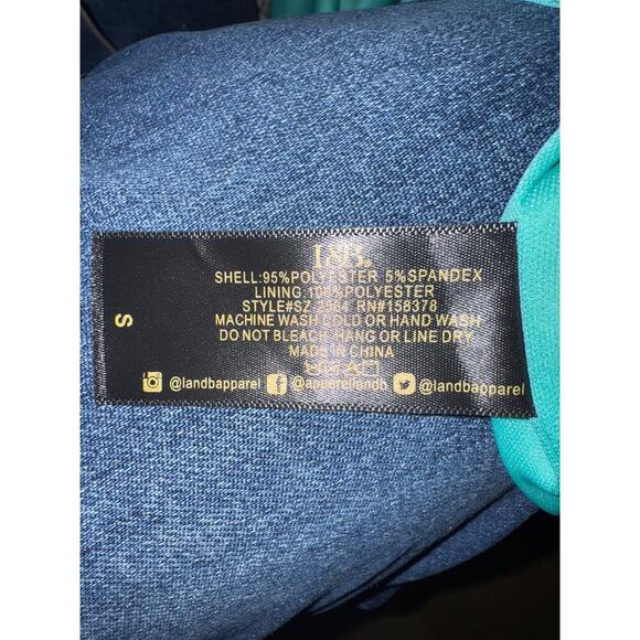 NWT L&B Sequin Multicolor Maxi‎ Dress Slits Adjustable Straps Pink Blue - Picture 9 of 9